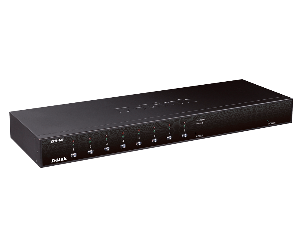 سوییچ 8 پورت KVM دی-لینک مدل KVM-440