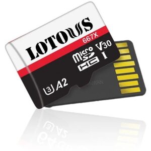 کارت حافظه microSD لوتوس با ظرفیت ۱۲۸ گیگابایت، مناسب برای گوشی، تبلت و دوربین؛ عملکرد سریع، ذخیره‌سازی ایمن و فضای کافی برای فایل‌های حجیم.