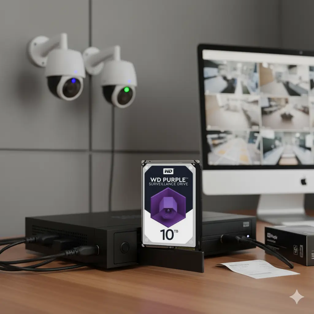 خرید هارد اینترنال وسترن دیجیتال برای دوربین مداربسته