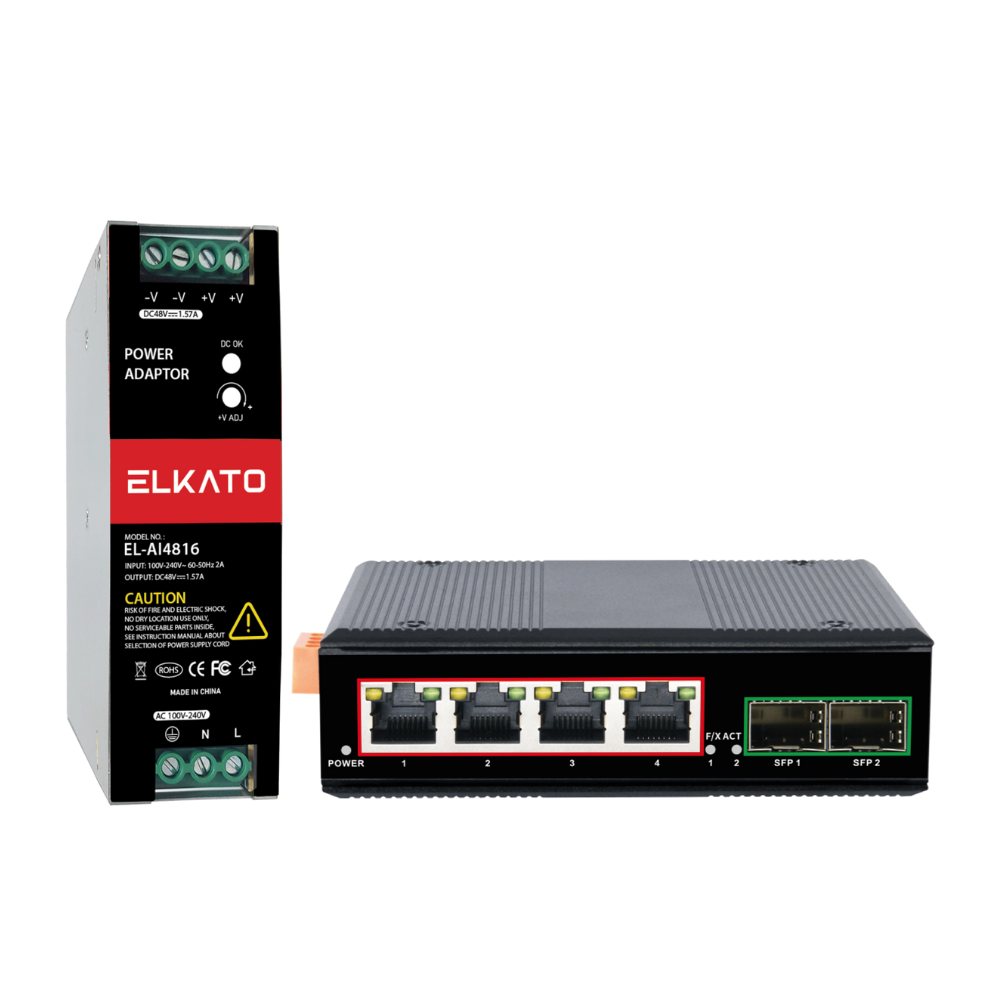 سوییچ شبکه 4 پورت الکاتو مدل EL-2SG0402GP