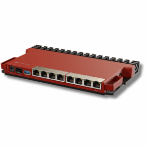 روتر رک‌مونت میکروتیک مدل MikroTik L009UiGS-RM با ۸ پورت گیگابیت و پشتیبانی PoE