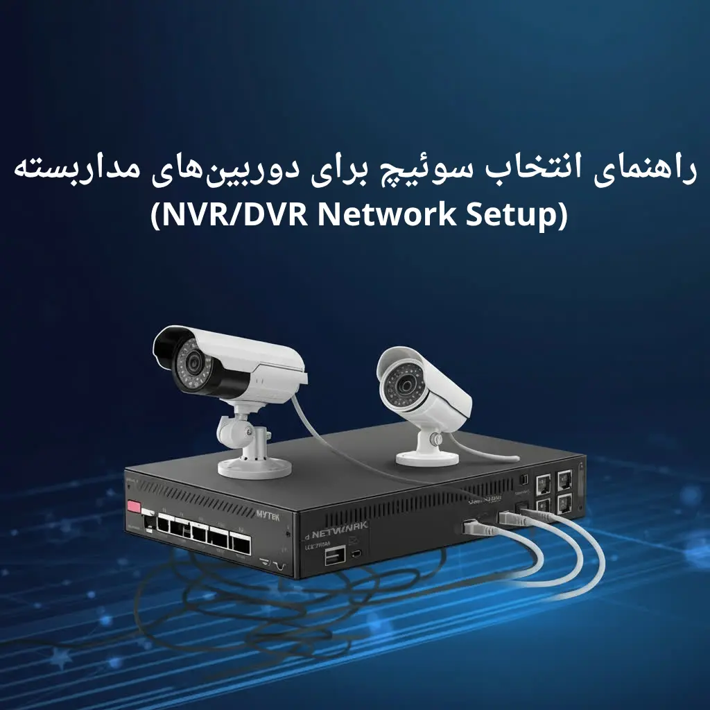 راهنمای انتخاب سوئیچ برای دوربین‌های مداربسته (NVR/DVR Network Setup)