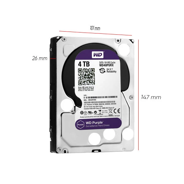 هارد اینترنال Western Digital Purple ظرفیت 500 گیگابایت